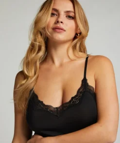 Smoothing underdress lace - Black