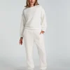 Snuggle Fleece Joggers - White