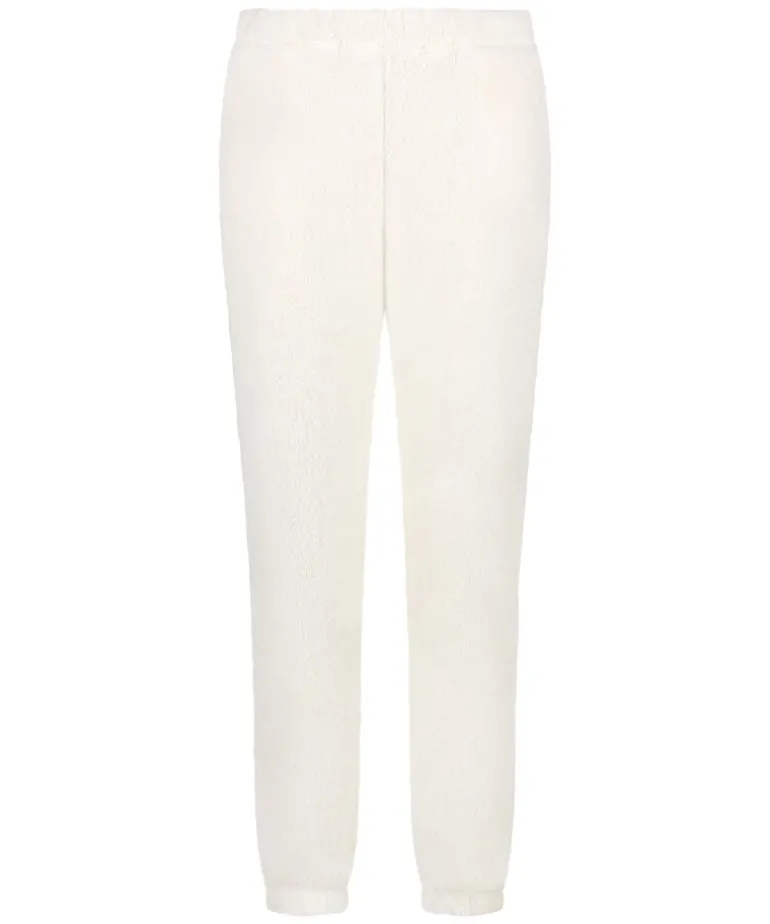 Snuggle Fleece Joggers - White