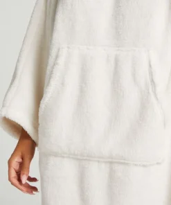 Snuggle Fleece Lounge Dress - White