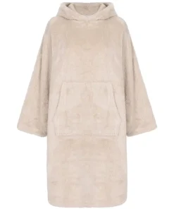Snuggle Fleece Lounge Dress - Beige