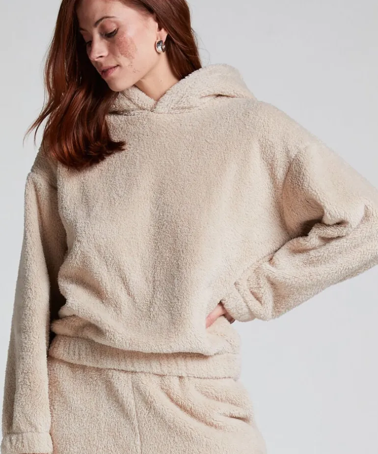 Snuggle Hoodie Fleece - Beige