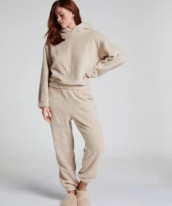 Snuggle Hoodie Fleece - Beige