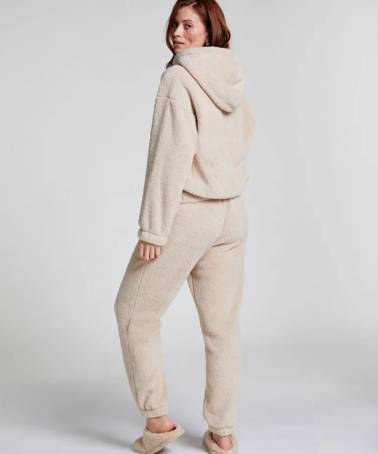 Snuggle Hoodie Fleece - Beige