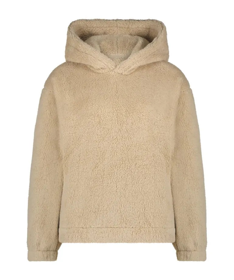 Snuggle Hoodie Fleece - Beige