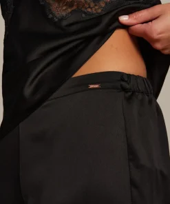 Sophia Wide Leg Lace Pants - Black
