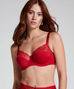 Sophie Non-Padded Underwired Bra - Red