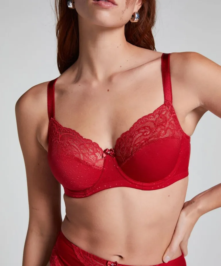 Sophie Non-Padded Underwired Bra - Red