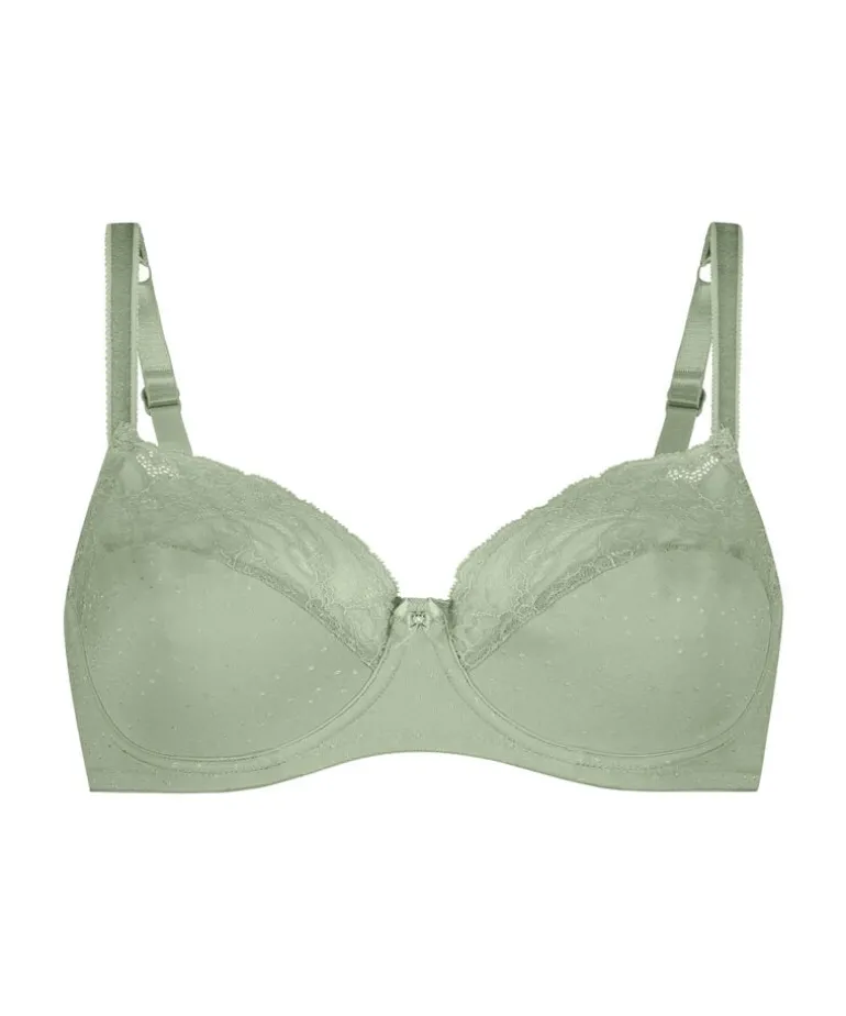 Sophie Non-Padded Underwired Bra - Green