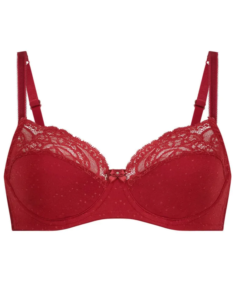 Sophie Non-Padded Underwired Bra - Red