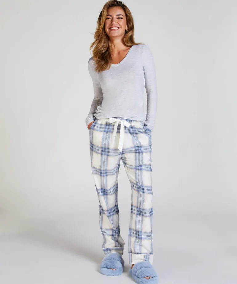 Tall Flannel Pyjama Pants - Blue