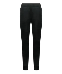Tall Velours Jogging Bottoms - Black