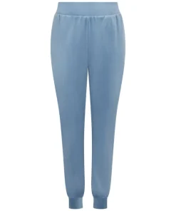 Tall Velours Jogging Bottoms - Blue