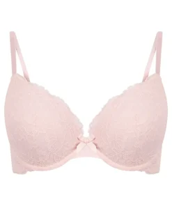 Teddy Padded Push-Up Underwired Bra - Pink