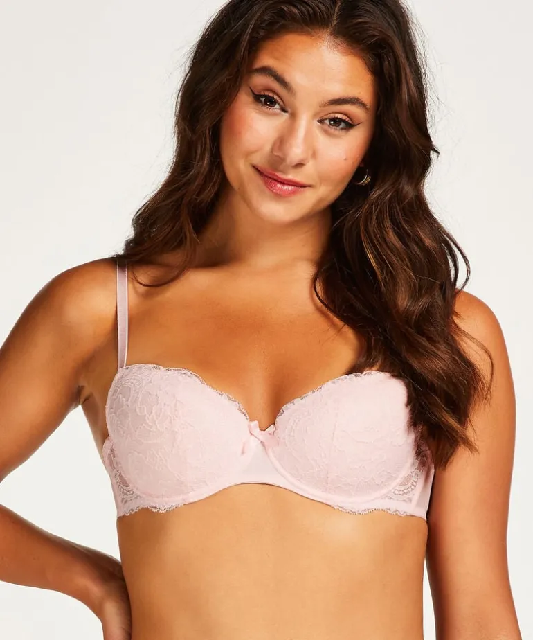 Teddy Padded Underwired Bra - Pink