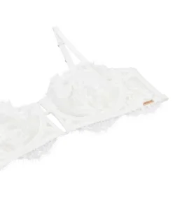 Tiah Non-Padded Underwired Longline Bra - White