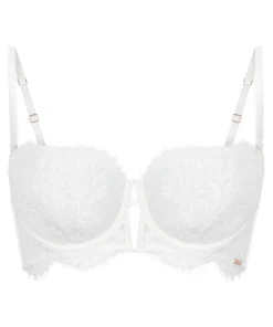 Tiah Non-Padded Underwired Longline Bra - White