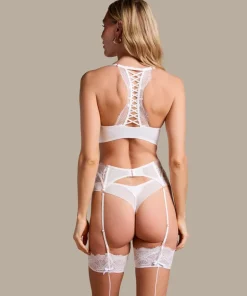 Tiah Suspenders - White