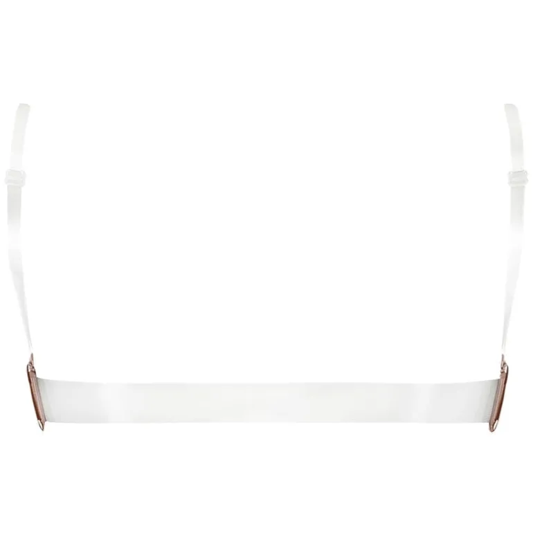 Transparent Back Padded Strapless Underwired Push-Up Bra - Beige