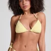 Triangle Crochet Bikini Top - Yellow
