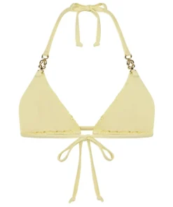 Triangle Crochet Bikini Top - Yellow