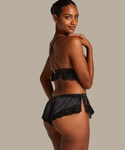 Valerie Lace French Knicker - Black