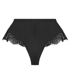 Valerie Lace French Knicker - Black