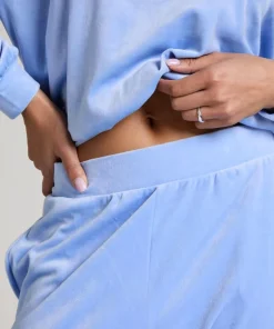 Velours Jogging Pants - Blue
