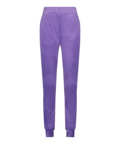 Velours Jogging Pants - Purple