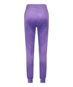 Velours Jogging Pants - Purple