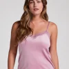 Velours Lace Cami Top - Purple
