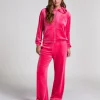Velours Pyjama Pants - Pink