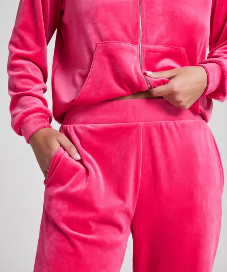 Velours Pyjama Pants - Pink