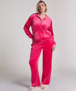 Velours Pyjama Pants - Pink