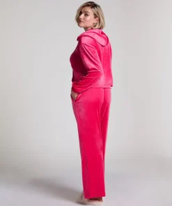 Velours Pyjama Pants - Pink