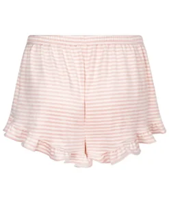 Velours Ruffle Shorts - Pink