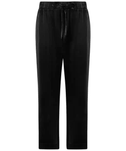 Velvet pyjama pants - Black