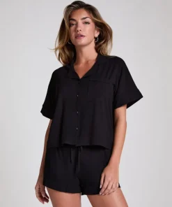 Velvet shorts - Black