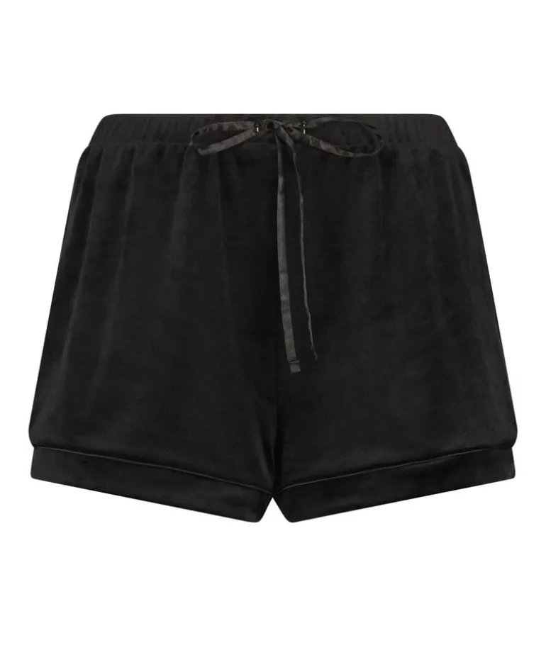 Velvet shorts - Black