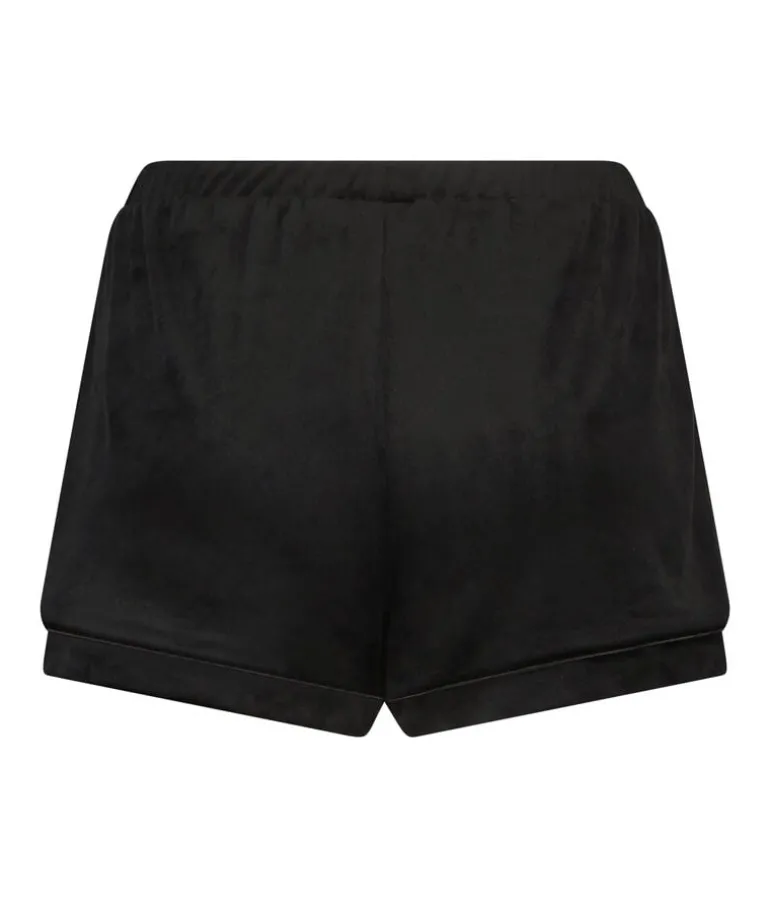 Velvet shorts - Black