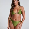 Yucatan High-Leg Bikini Bottoms - Green