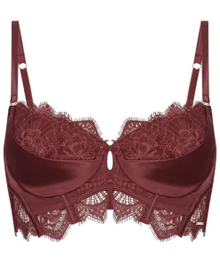 Zoe Padded Longline Underwired Bra - Red